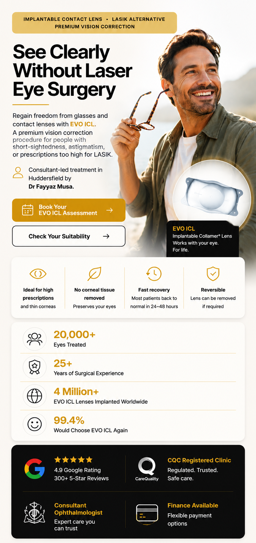 EVO ICL vision correction at The Eye Doctor Clinic